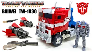 BAIWEI TW-1030 Transformers RISE OF THE BEASTS Voyager SS102 OPTIMUS PRIME Review