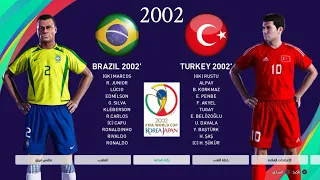 BRAZIL vs TURKEY / FIFA WORLD CUP 2002