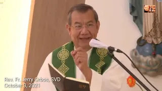 Fr. Jerry Orbos, SVD | Homily | Holy Mass | Sunday | October 3, 2021