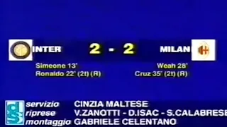 Inter-Milan 2:2, 1997/98 - Domenica Sportiva