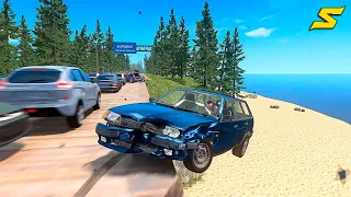 GTA 4 Car Crashes - Crash Testing Real Car Mods Ep.112