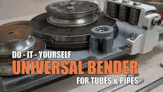 UNIVERSAL TUBE BENDER - cheap and powerful DIY workshop tool for bending pipes and tubes