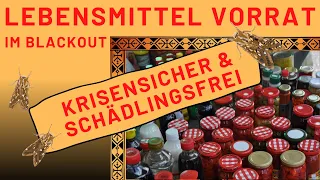 Krisenvorsorge - Lebensmittel richtig lagern - Vorbereitung auf den Stromausfall oder Blackout