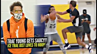 Trae Young Has HIS OWN BUBBLE!! Turns Into TRICKY TRAE at Private Open Runs!!