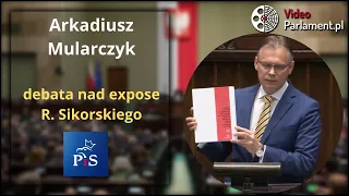 Arkadiusz Mularczyk - debata nad expose R. Sikorskiego