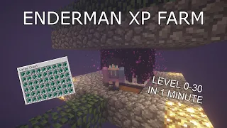 ENDERMAN XP FARM 1 HIT - Minecraft 1.19+