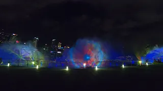 Singapore Marina Bay Sands Fountain Show | Super wide Video - Complete Show (December 2019)