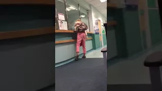 Racist  crack head freaks out at hospital