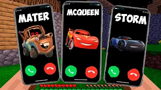 DON'T CALL TO McQUEEN.EXE and MATER.EXE and JACKSON STORM.EXE in Minecraft - Coffin Meme