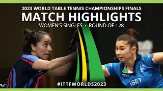 Paulina Vega vs Gaia Monfardini | WS R128 | 2023 ITTF World Table Tennis Championships Finals