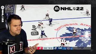 NHL 22 ACTUAL GAMEPLAY *REACTION*