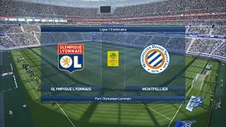 Olympique Lyonnais vs Montpellier - Parc Olympique Lyonnais - 2018-19 Ligue 1 - PES 2019