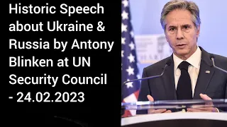 Remarkable Speech by US Secretary of State Antony Blinken *set speed to 0.75 for original original