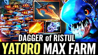 🔥 YATORO Slark how to use DAGGER of RISTUL — 15min Radiance + Moonshard MAX FARM Dota 2 Pro