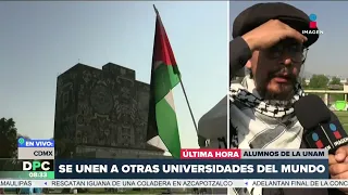 Instalan campamento pro palestina en CU