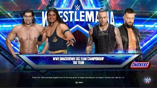 The Great Khali & Shanky vs. Damien Priest & Finn Balor #WWE2K23 #SmackdownTagTeamChampionship