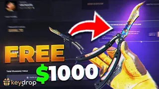 AMAZING GIVEAWAY $1,000 FREE KNIFE ON KEYDROP!? (Keydrop Promo Code 2024) - Keydrop Giveaway