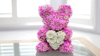 DIY FLOWER BEAR -REAL FLOWERS!