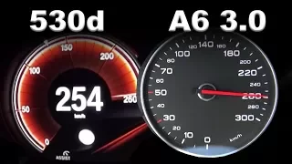 2017 Audi A6 3.0 TDI vs. BMW 530d G30 - Acceleration Sound 0-250 kmh | APEX