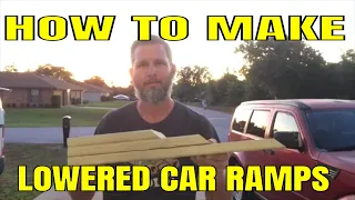 Lowered Car Ramps - DIY - How To - Lowered Volkswagen Beetle