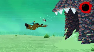 Зиг и Шарко 🐡🐟 большая рыба 🐡🐟 русский мультфильм | дети видео | мультфильмы |