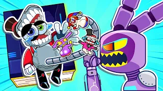 🤡paper diy🤡 Evil Robot Jax Kidnapped Caine's Babies! Caine Sad Back Story 🎪 TADC ASMR @GLITCH