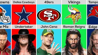 Favorite NFL Team of WWE Wrestlers