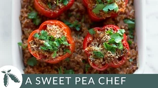 Stuffed Bell Peppers - Meal Prep | A Sweet Pea Chef