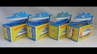 Matchbox MB9d Boat & Trailer RW & SF [Matchbox Picture Box Collection]