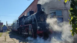 Виїзд з депо! Ер799-18&Ер798-71 відправляються з депо Гайворон!🚂 #паровоз #гайворон