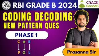 Coding Decoding (NEW PATTERN QUES) for RBI Grade B 2023 Phase 1 exam.