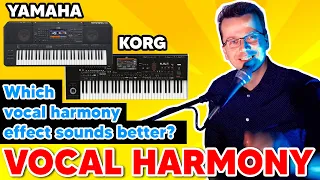 Yamaha PSR SX900 vs Korg Pa4x (2021) Vocal Harmony Comparison