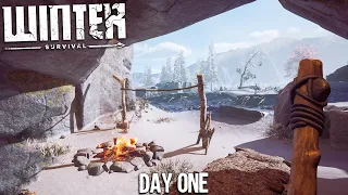 CRYING IN A CAVE on DAY ONE of Winter Survival (Endless Mode)