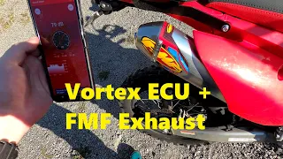 CRF450RL - Vortex ECU and FMF Exhaust Install / Test