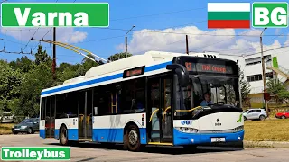 BG - Varna trolleybus / Тролейбус във Варна 2020 [4K]