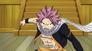 natsu saves lucy,natsu vs jacob lessio funny battle