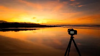 Colorful seascape photography at sunrise