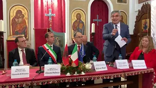 Villa Badessa,Rosciano,S.E. Bajram Begaj,Presidente dell'Albania,incontra la comunità arbëreshë.