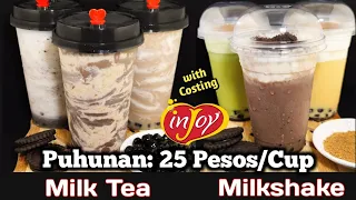 PATOK NA NEGOSYO 2021 MILK TEA AND MILKSHAKE RECIPE | INJOY PRODUCTS