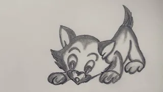 Draw Tom the Cat (Tom and Jerry) Easy Pencil Sketch Tutorial!