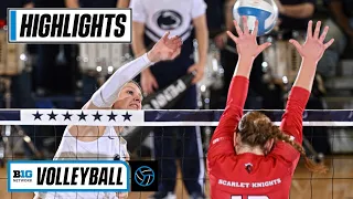 Rutgers at Penn State  | Highlights | Big Ten Volleyball | Oct. 23, 2022