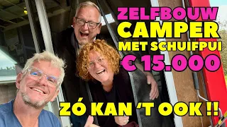 ZELFBOUW CAMPER MET SCHUIFPUI - 15.000 EURO - Solo camper Nederland - DWVLOGT #231