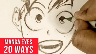 20 Ways Drawing Manga Eyes