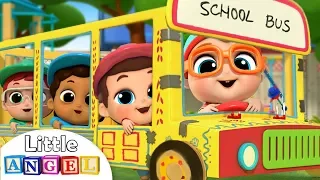 Wheels on the Bus at School | Learning Arts and Crafts | Kids Songs and Nursery Rhymes Little Angel