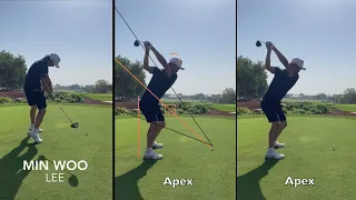 Min Woo Lee Driver Swing Study Slow Motion / Sequence