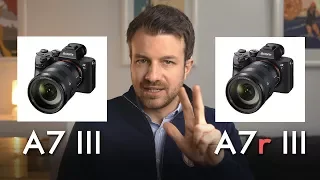 Sony a7 III vs Sony a7r III: Was sind die wichtigsten Unterschiede?