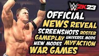 WWE 2K23 OFFICIAL REVEAL |  War Games, Screenshots, Gameplay, Universe Mode, Showcase Mode