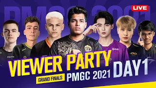 [EN] PMGC 2021 Grand Finals | Day 1 | PUBG MOBILE Global Championship Viewer Party! (Internet Back)