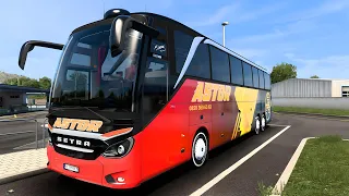 ETS2 Bus Mode 1.43 - Setra 517 HDH TopClass 2021 | Logitech G29 Gameplay