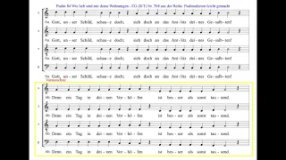 Wie lieb sind mir deine Wohnungen - Psalm 84 EGBT 768 - Einstudierung Bass - Psalmodieren leicht...